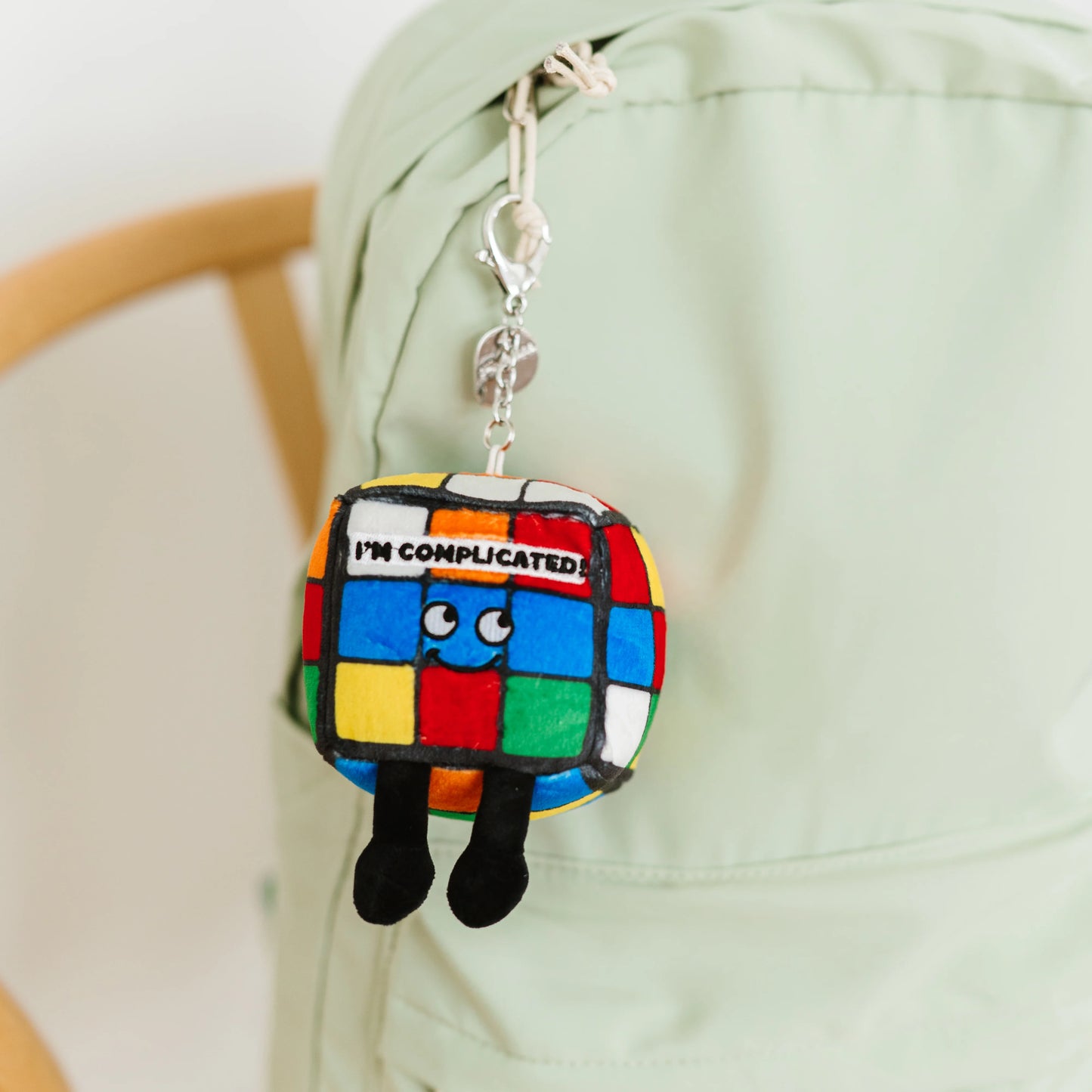 "I'm Complicated" Cube Plush Bag Charm