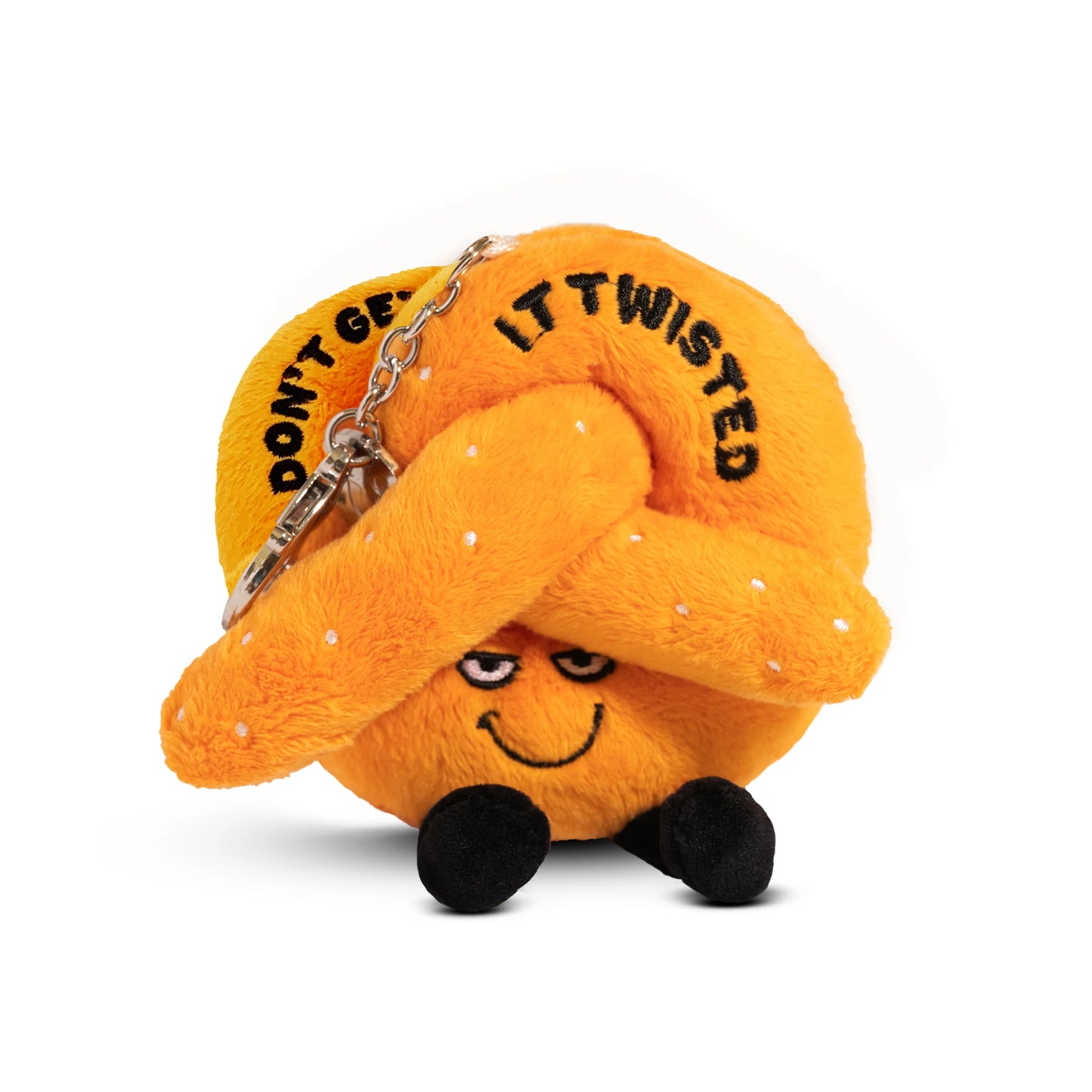 "Don't Get It Twisted" Pretzel Plush bag Charm