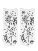 Coloring Socks  - Ballerina