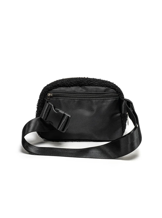 Black Smiley Belt Bag