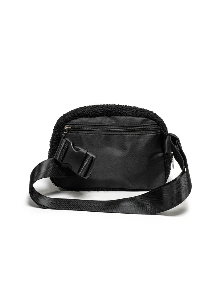 Black Smiley Belt Bag