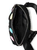 Black Smiley Belt Bag