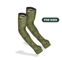 Farmers Defense Protection Sleeves -Kid's Green Brush Camo