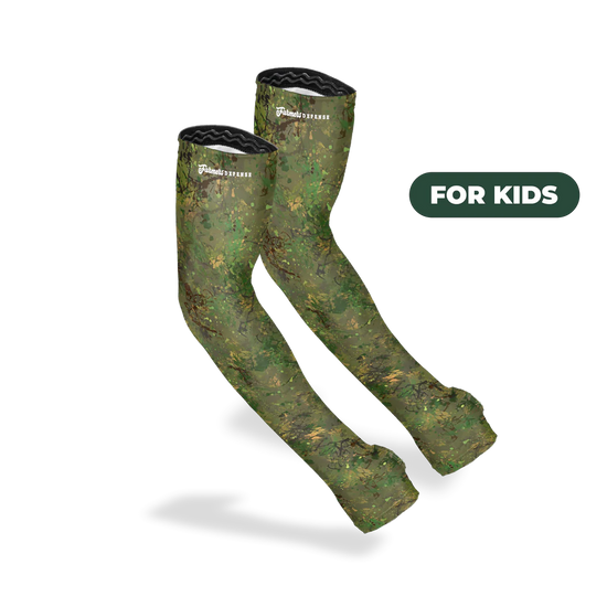 Farmers Defense Protection Sleeves -Kid's Green Brush Camo