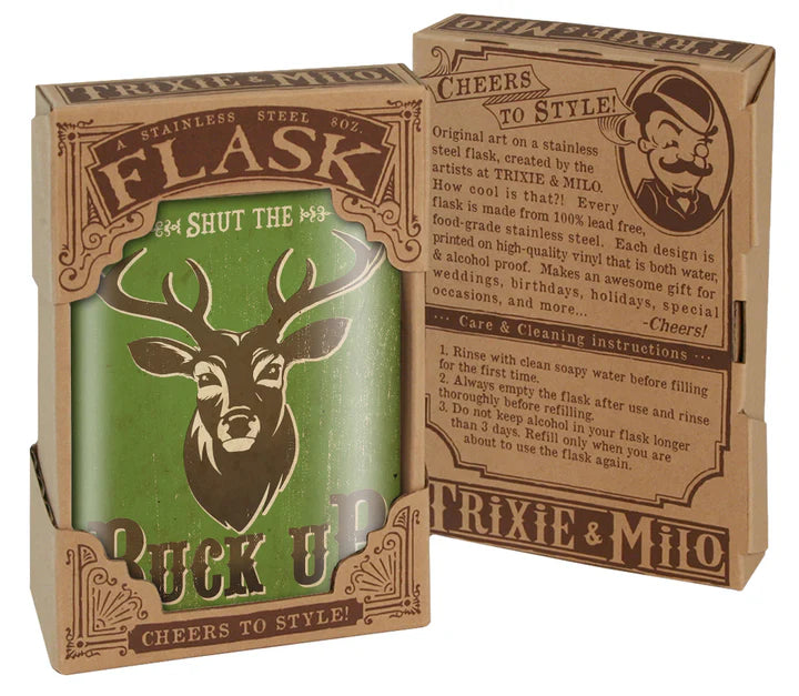 Shut the Buck Up Flask