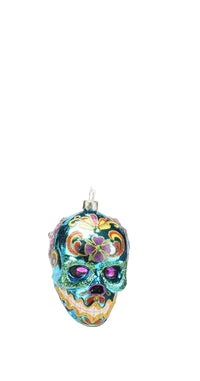 Shiny Sugar Skull Ornament