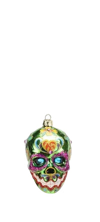 Shiny Sugar Skull Ornament