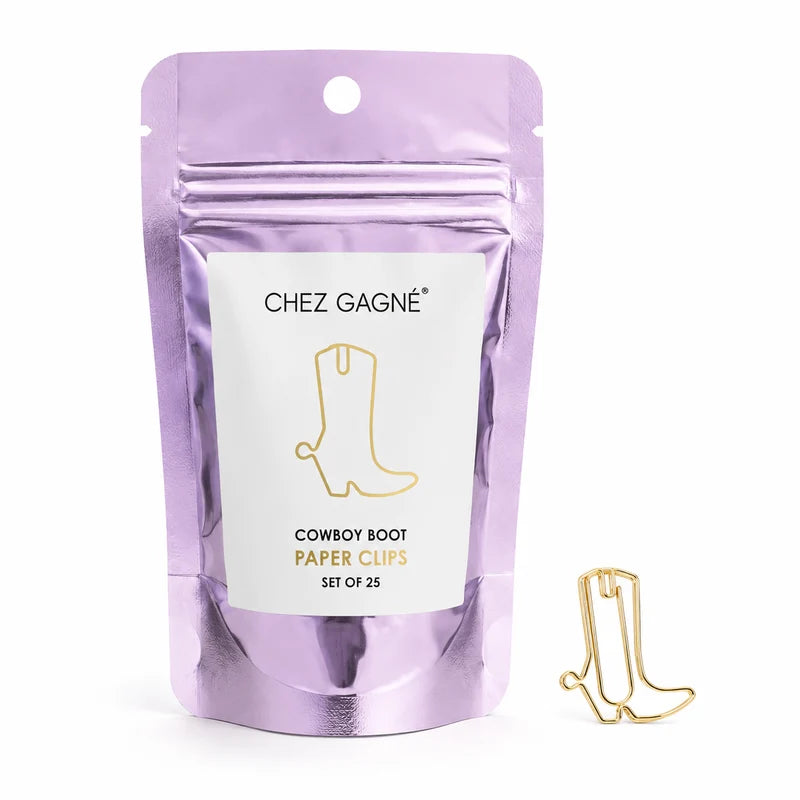 Paper Clip Pack - Cowboy Boot Pack of 25