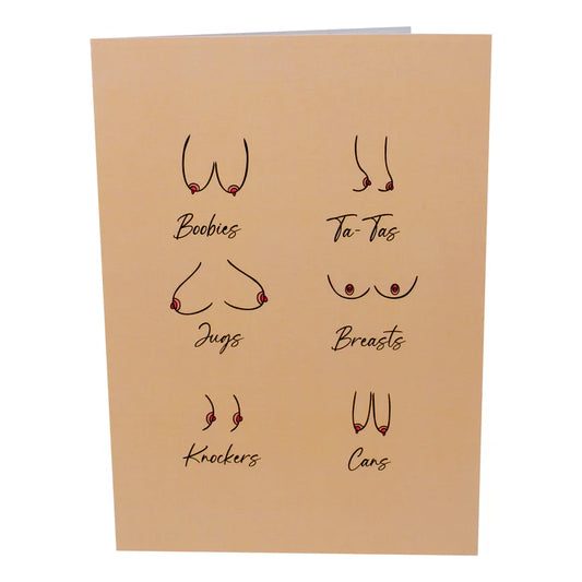Naughty Knockers Inappropriate 3D Card