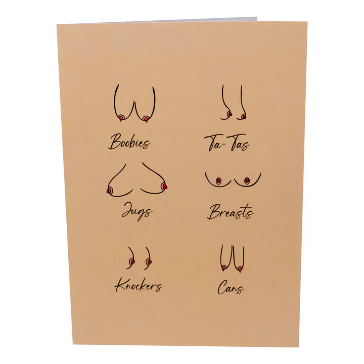 Naughty Knockers Inappropriate 3D Card