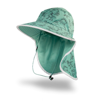 Kid's Back Flap Sun Hat - Dino's