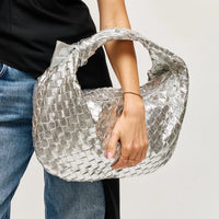 Metalic Woven Large Hobo Bag
