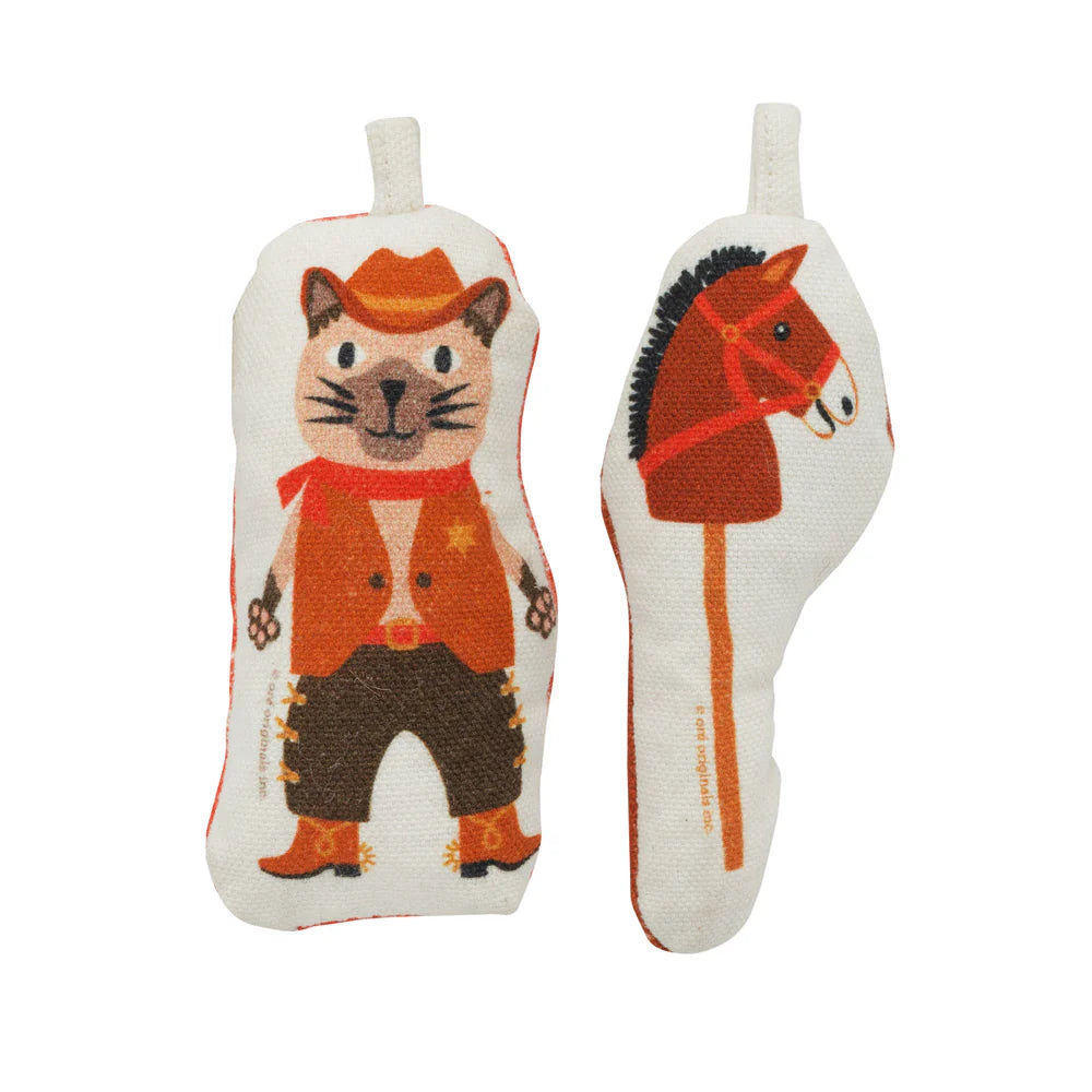 Go Kitty Go Cat Toy Set Cowboy & Horse