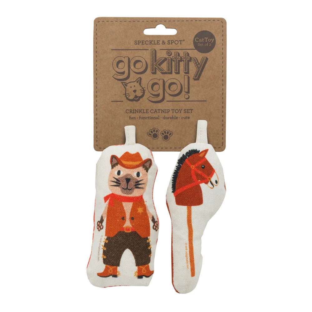 Go Kitty Go Cat Toy Set Cowboy & Horse