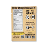 French Vanilla Espresso Martini Single Serve Cocktail Mix