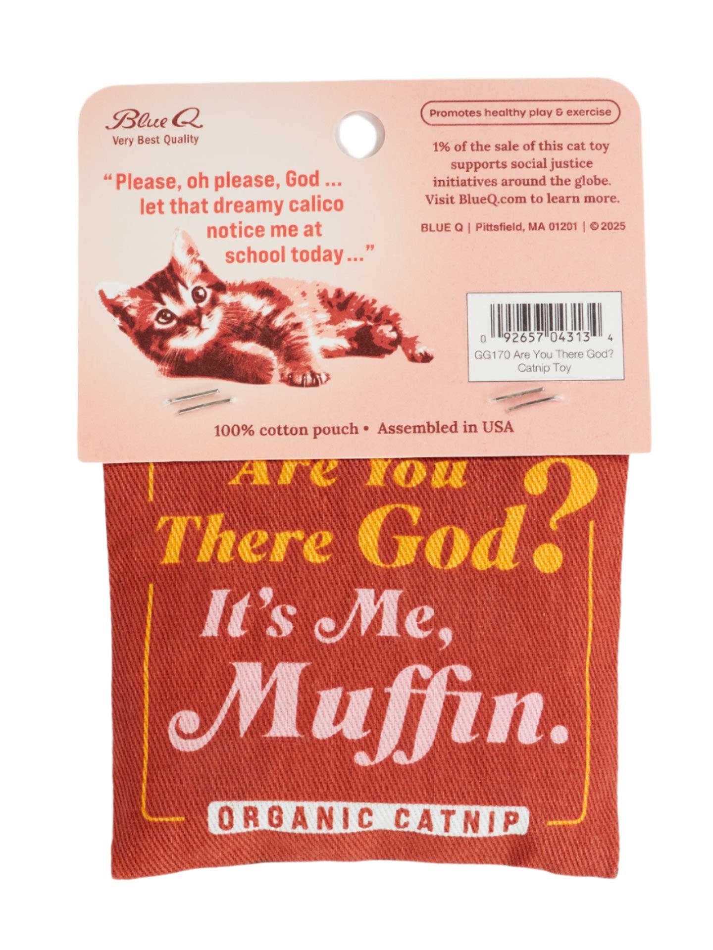 Are You There God? It's Me. Muffin. Catnip Toy