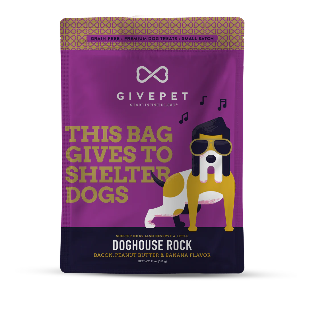 Doghouse Rock Dog Treats 11oz
