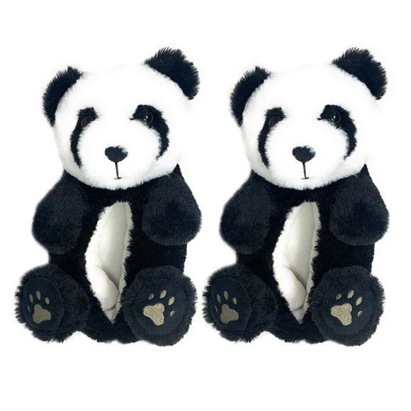 Tofu the Panda Fuzzy Slippers