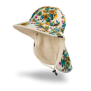 Kid's Back Flap Sun Hat - Garden Flower