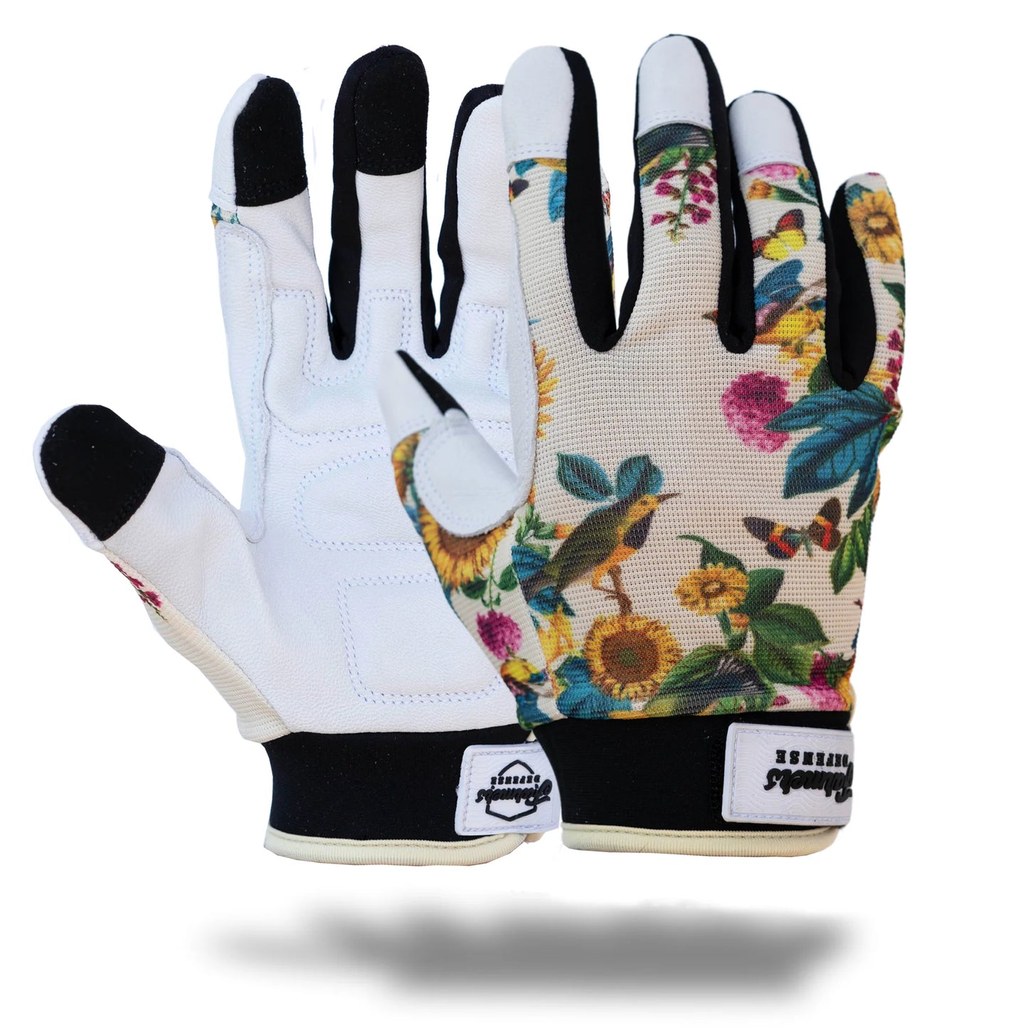 Rugged Guard Leather Gloves - Garden Flower