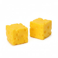 Cheese Cube Fluffy Slime Filled Squishy Toy