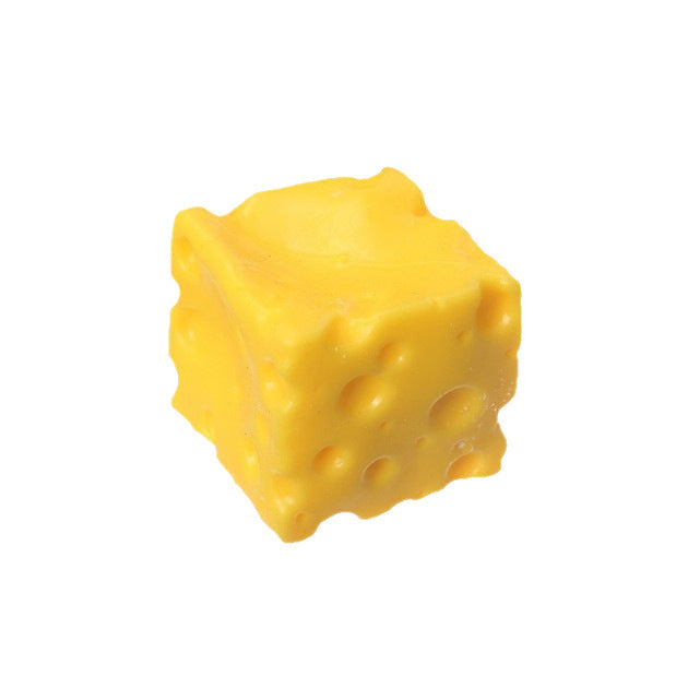 Cheese Cube Fluffy Slime Filled Squishy Toy