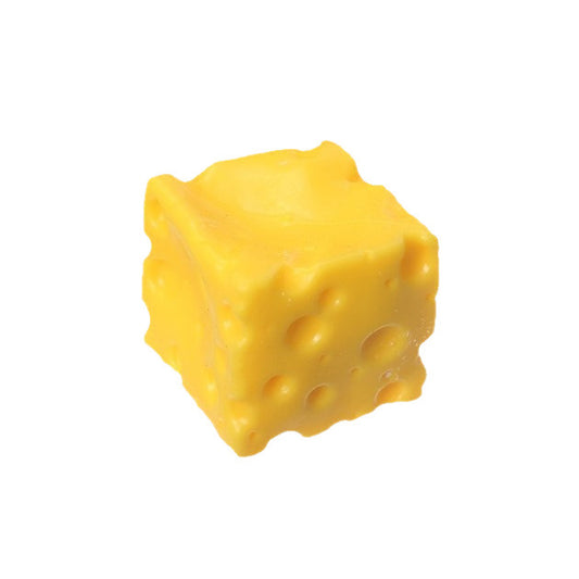 Cheese Cube Fluffy Slime Filled Squishy Toy