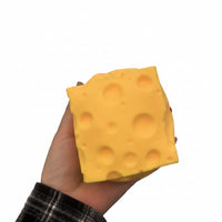 Cheese Cube Fluffy Slime Filled Squishy Toy