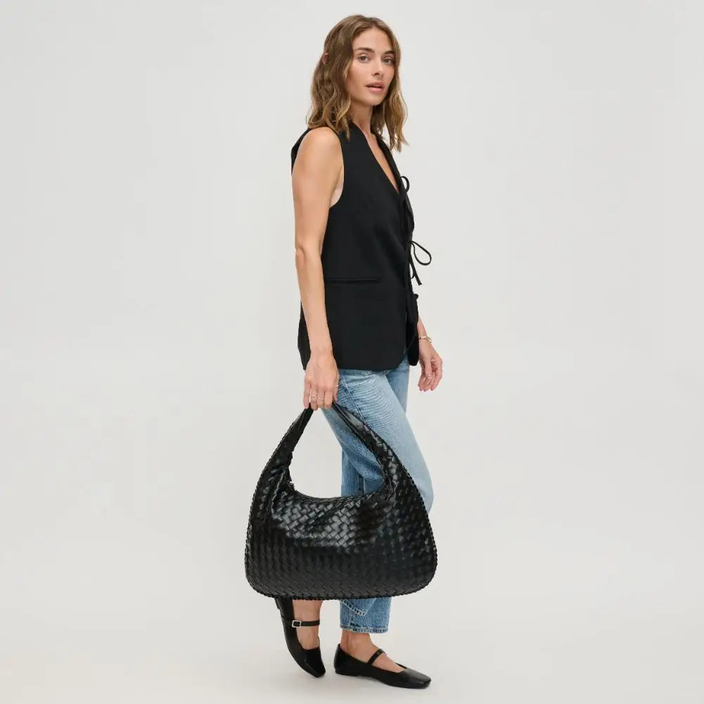 Woven Hobo Weekend Tote