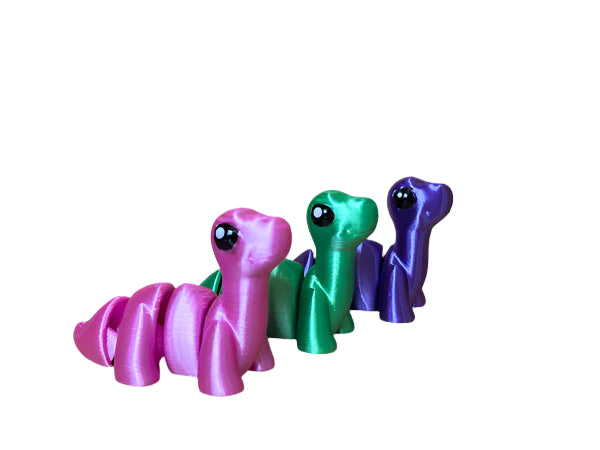 Baby Brontosaurus Keychain