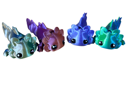 Axolotl Tadpole Keychain