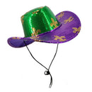 Mardi Gras Sequin Fleur Cowboy Hat