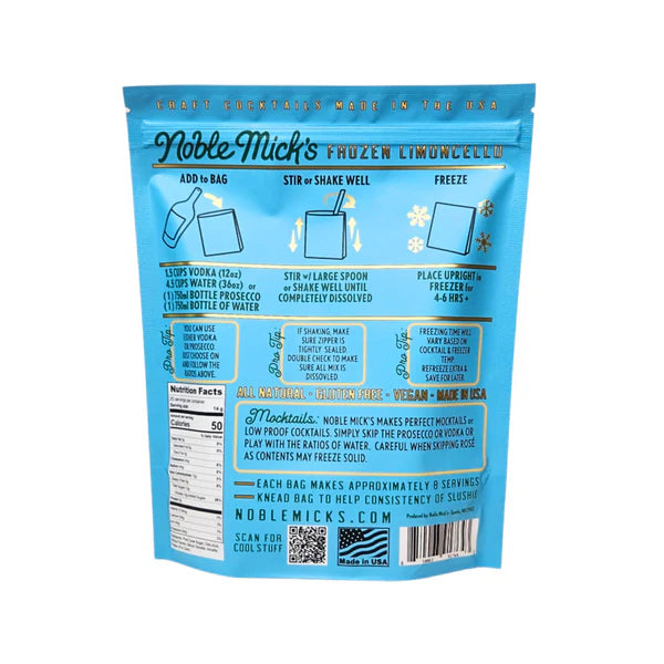Noble Mick's Frozen Limoncello Cocktail Mix