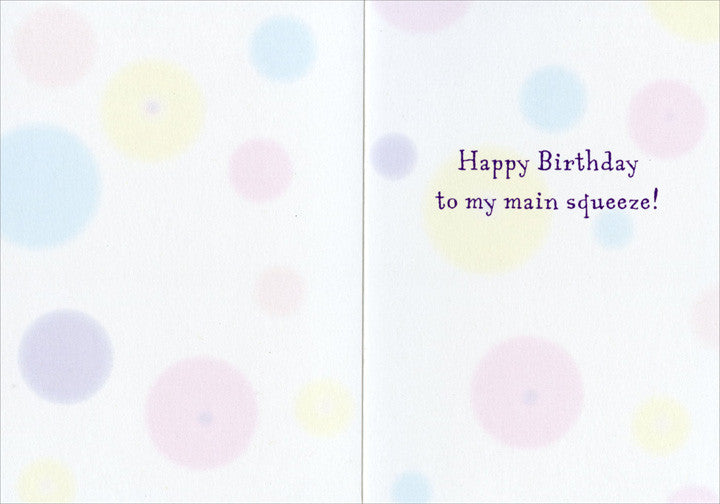 Old Woman Goosing Husband Humorous Birthday Card