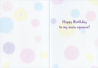 Old Woman Goosing Husband Humorous Birthday Card