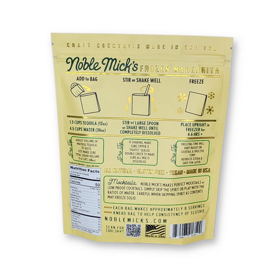 Noble Mick's Margarita Frozen Cocktail  Mix