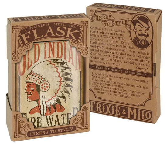 Old Indian Fire Water Flask