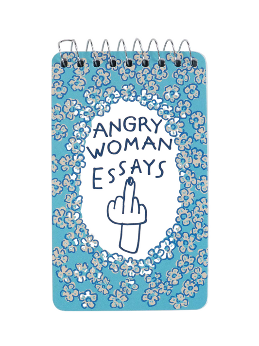 Angry Woman Essays 3x5 Spiral Notebook