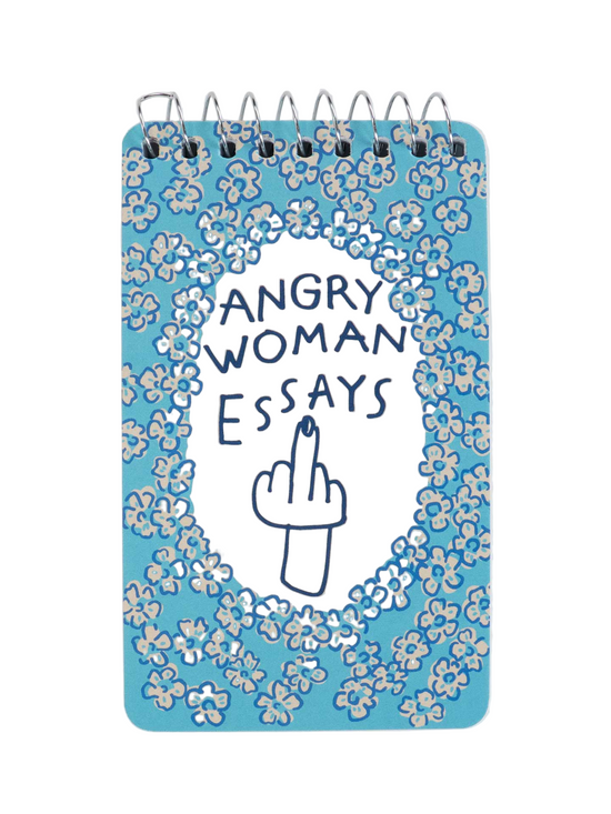 Angry Woman Essays 3x5 Spiral Notebook