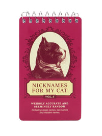 Nicknames For My Cat Notepad