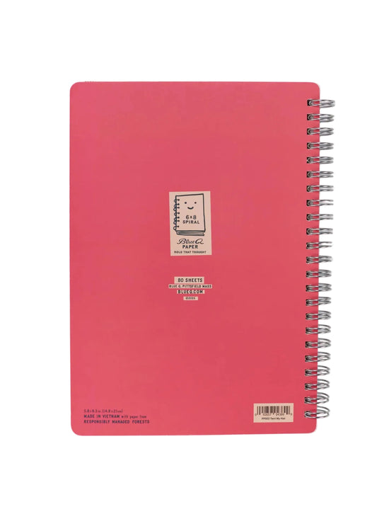 I Was Put On This Earth To Twirl My Hair And Disagree 6x8 Spiral Notebook