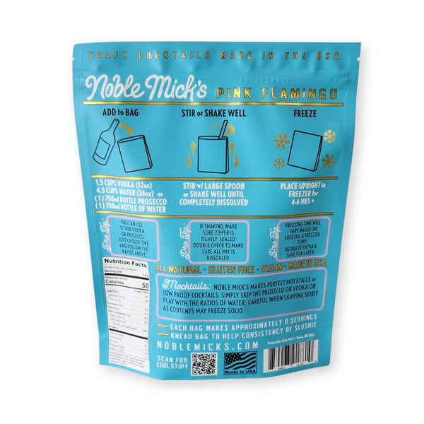 Noble Mick's Frozen Pink Flamingo Cocktail Mix