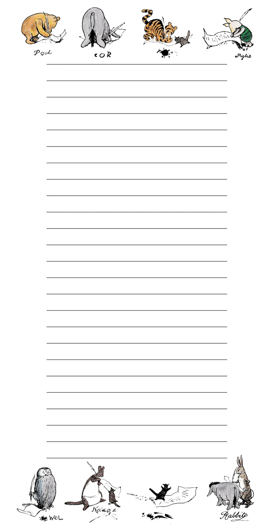 Winnie the Pooh Notepad
