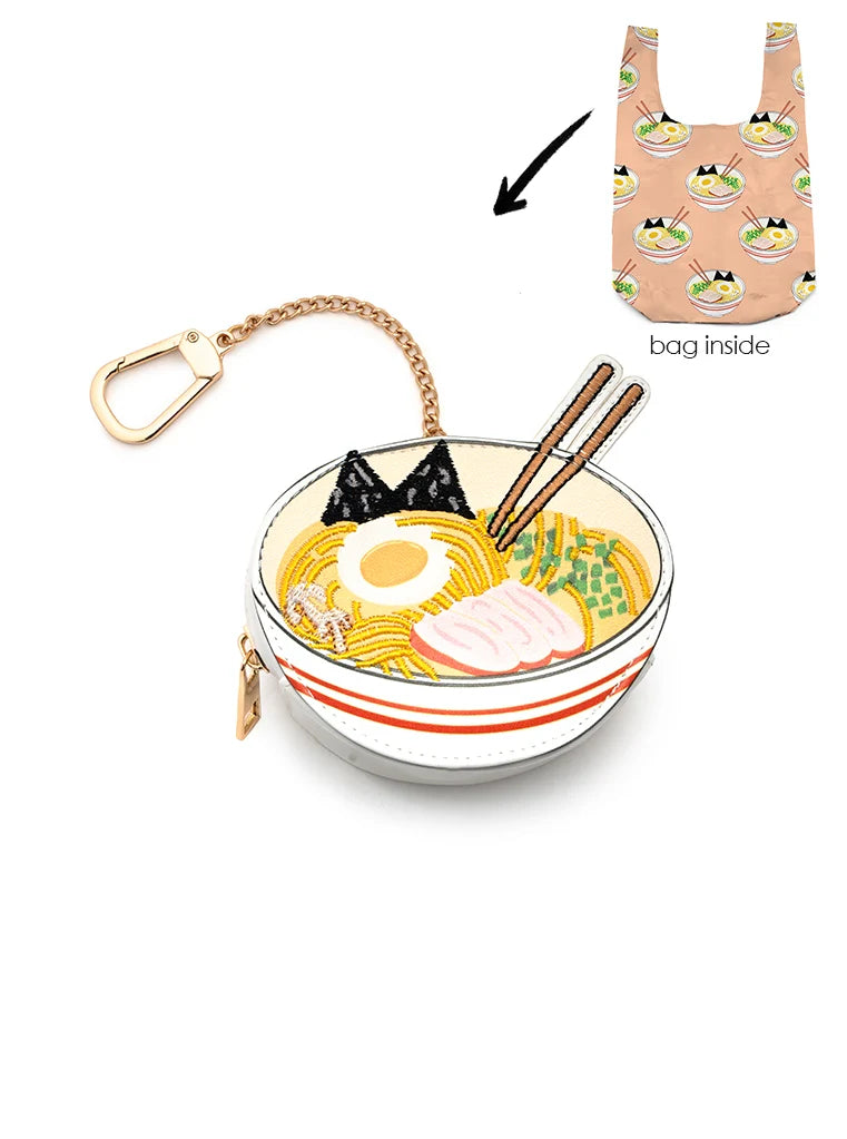 Ramen 2 in 1 Bag Charm + Shopper Bag