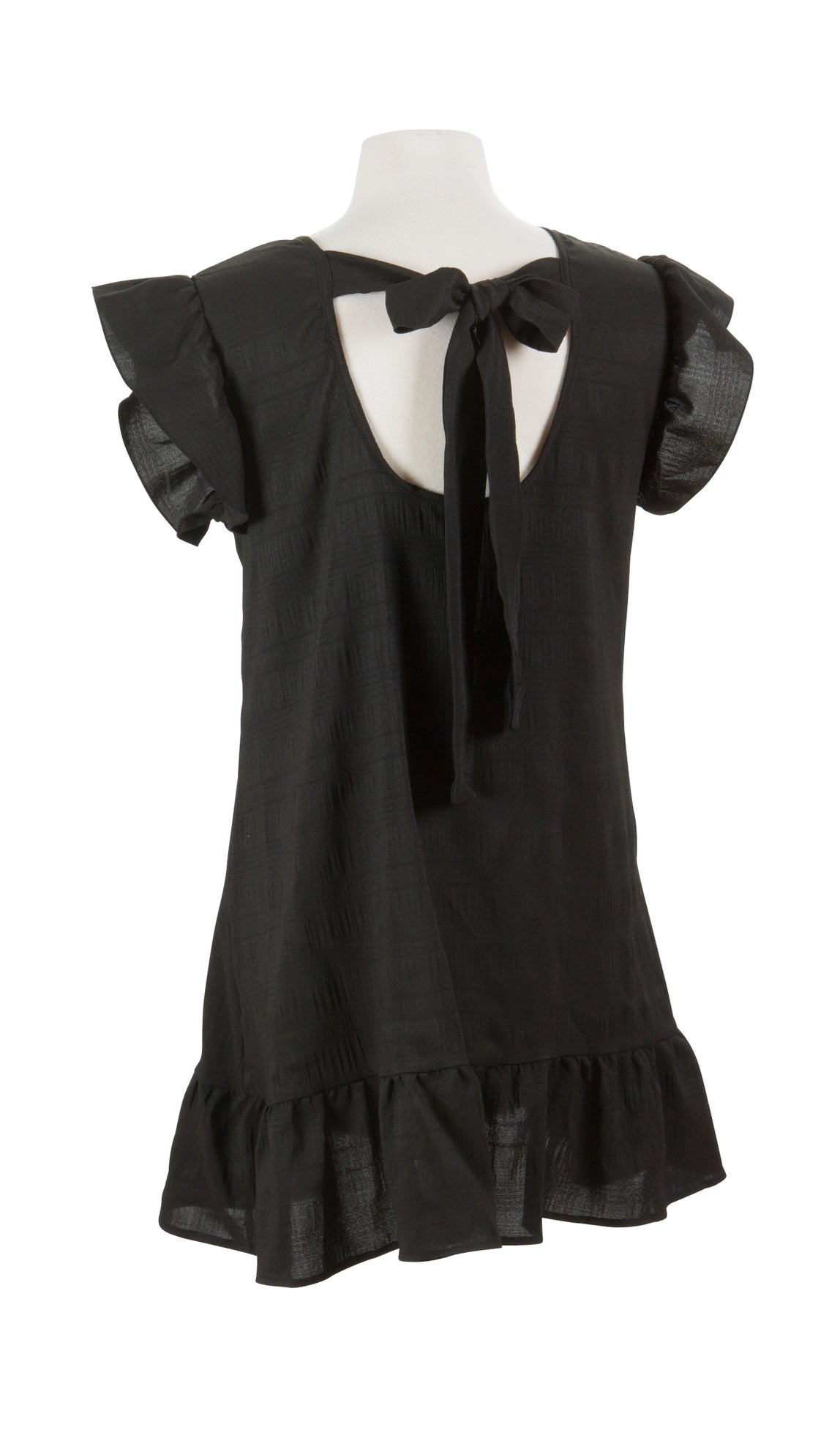 Ruffle Dress/Tunic with Peek-a-Boo Back