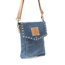 Studded Dahlia Denim Crossbody Bag