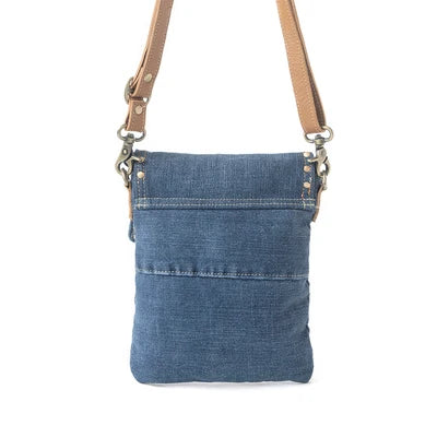 Studded Dahlia Denim Crossbody Bag