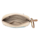 Azure Dune Canvas Pouch in Vintage Beige
