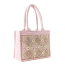 Gypsy Lace Canvas Bag in Light Pink