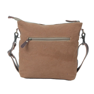 Turquoise Floral Hair-On Cowhide Handbag
